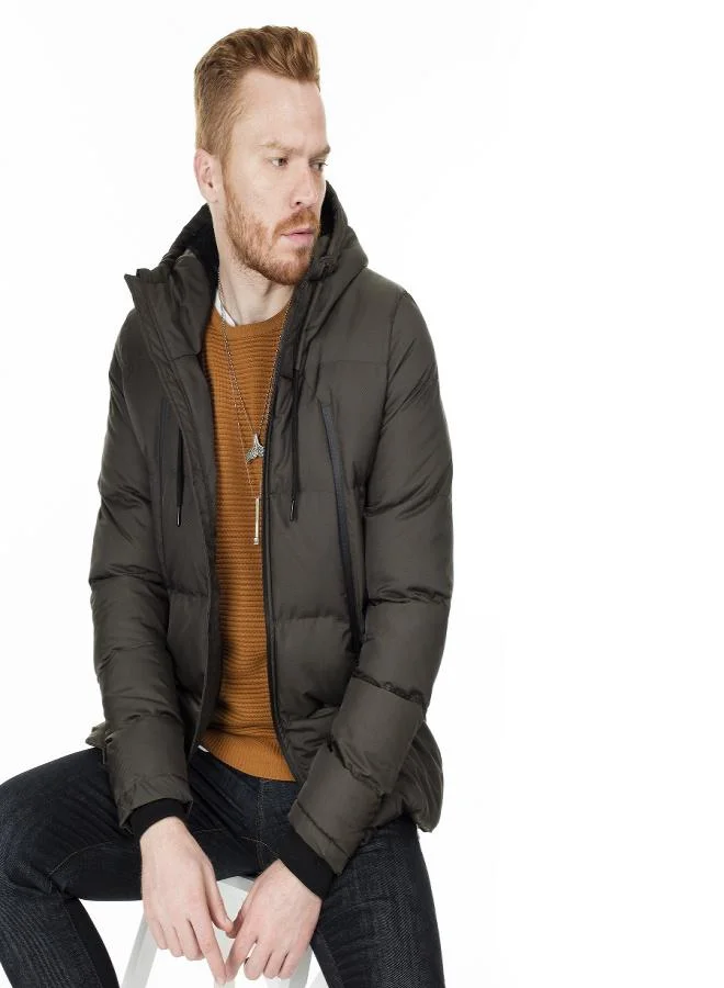 Buratti  Buratti Hooded Water and Wind Resistant Coldproof Slim Fit Coat Men's COAT 5717101 for Men | Best Price UAE