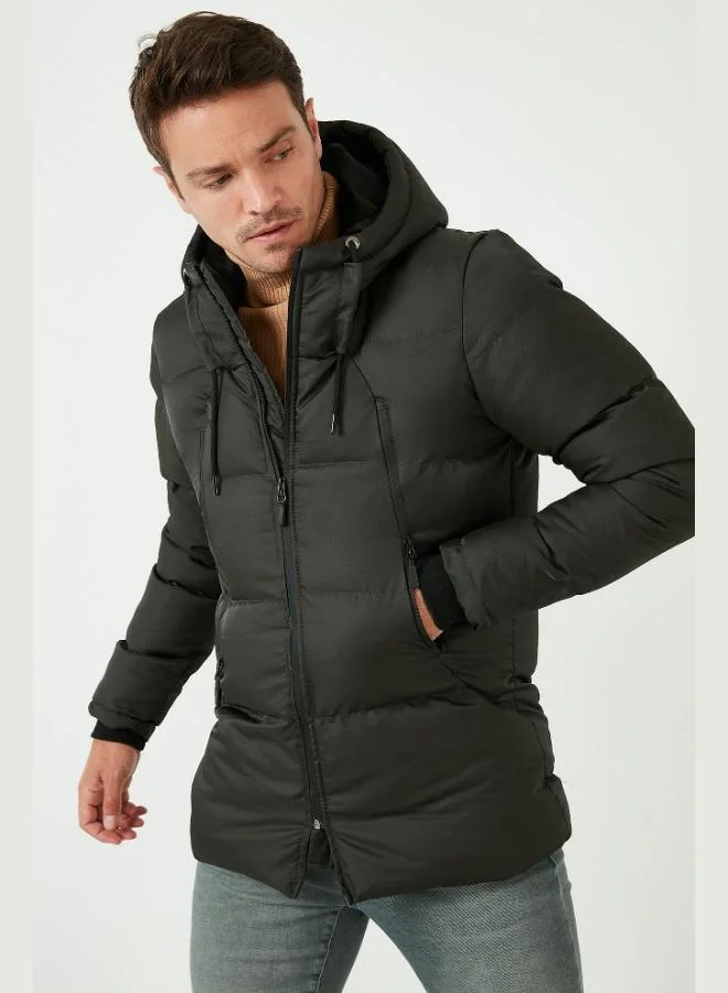 Buratti  Buratti Hooded Water and Wind Resistant Coldproof Slim Fit Coat Men's COAT 5717101 for Men | Best Price UAE