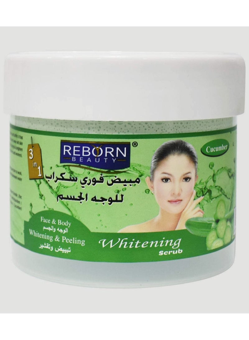 REBORN 3-In-1 Cucumber Flavour Whitening And Peeling Scrub 500ml - Image 2