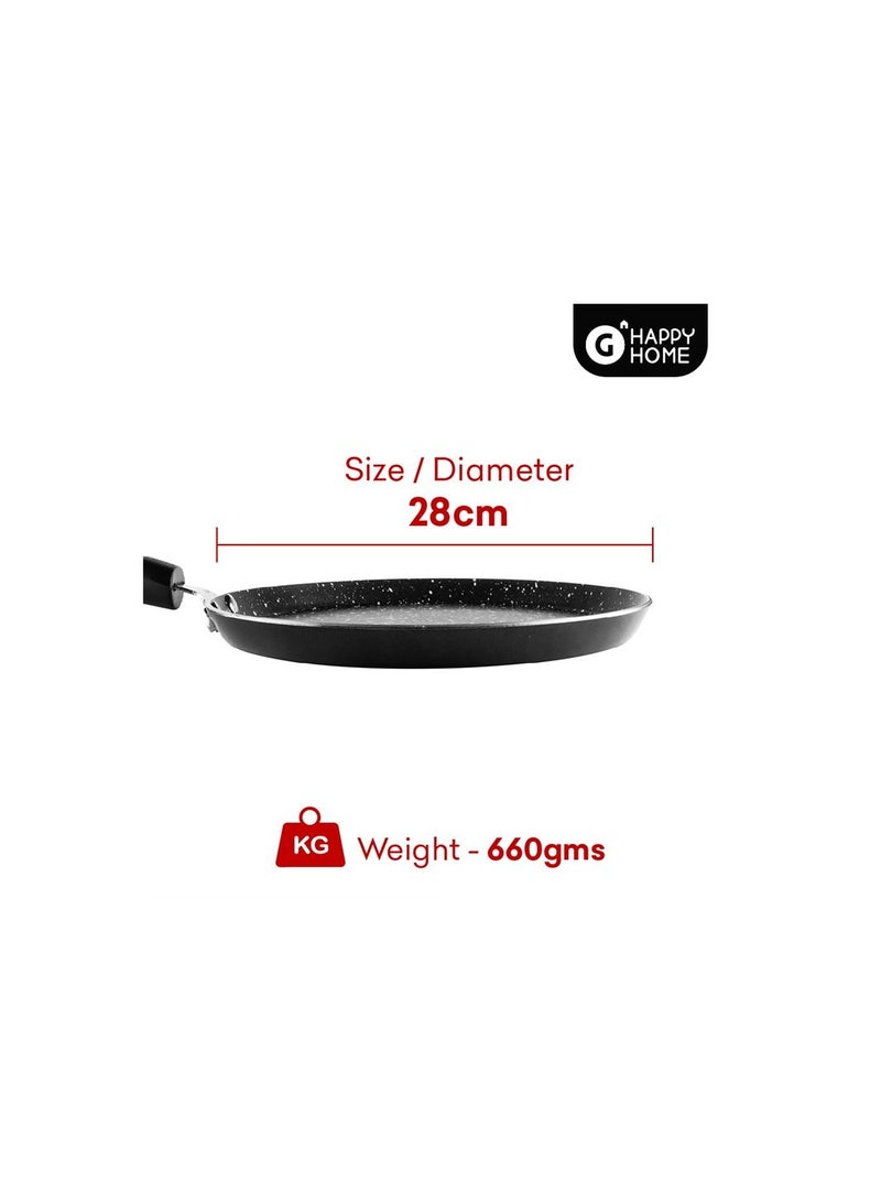Happy Home G- Happy Home Dosa Tawa Non Stick 28CM with Induction base - Image 4