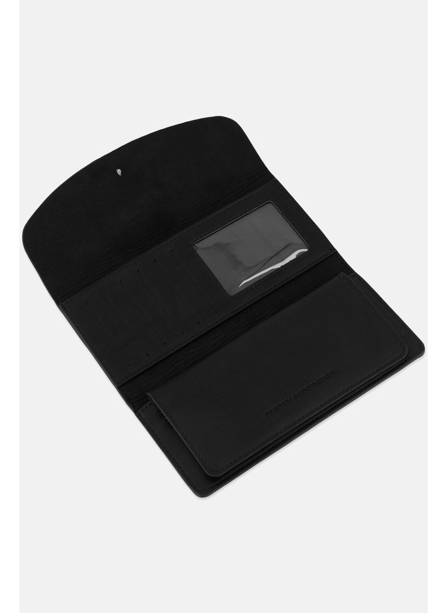 French Connection - Women Fold Over Enveloped Wallets, Black - Image 1