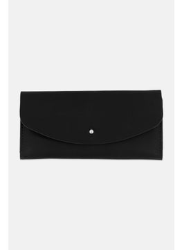 Women Fold Over Enveloped Wallets, Black