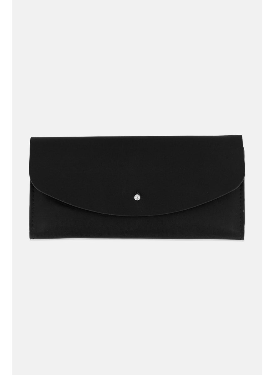 French Connection - Women Fold Over Enveloped Wallets, Black - Image 1