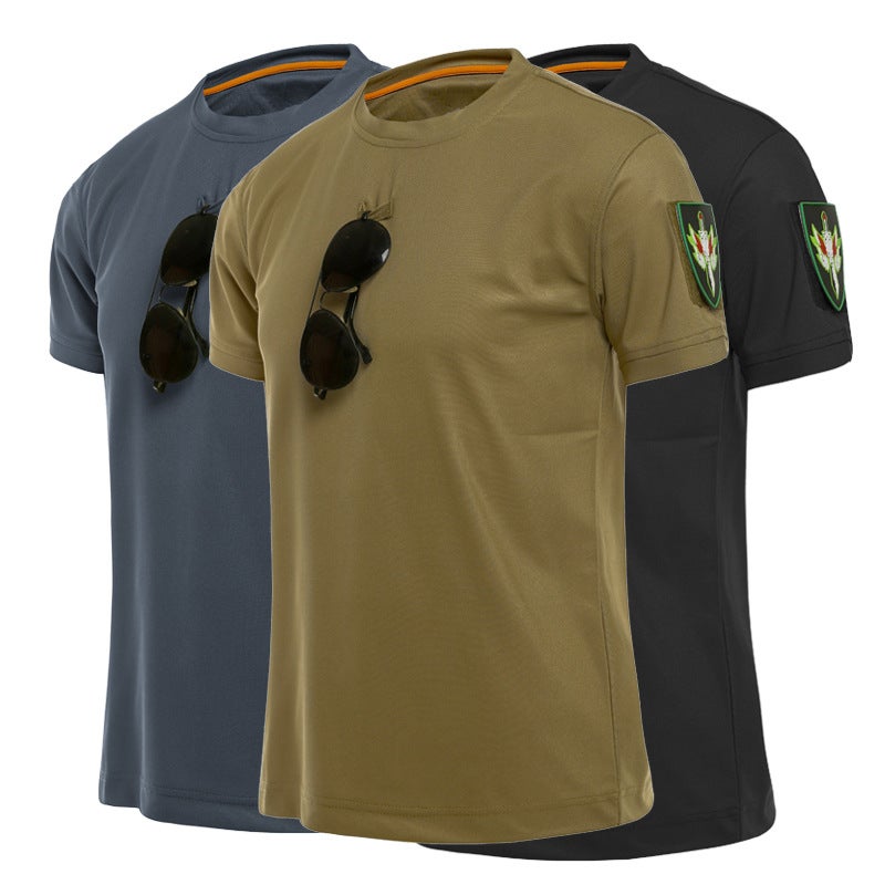 Tactical Quick-Dry T-Shirt Set Summer Men Khaki  - Image 2