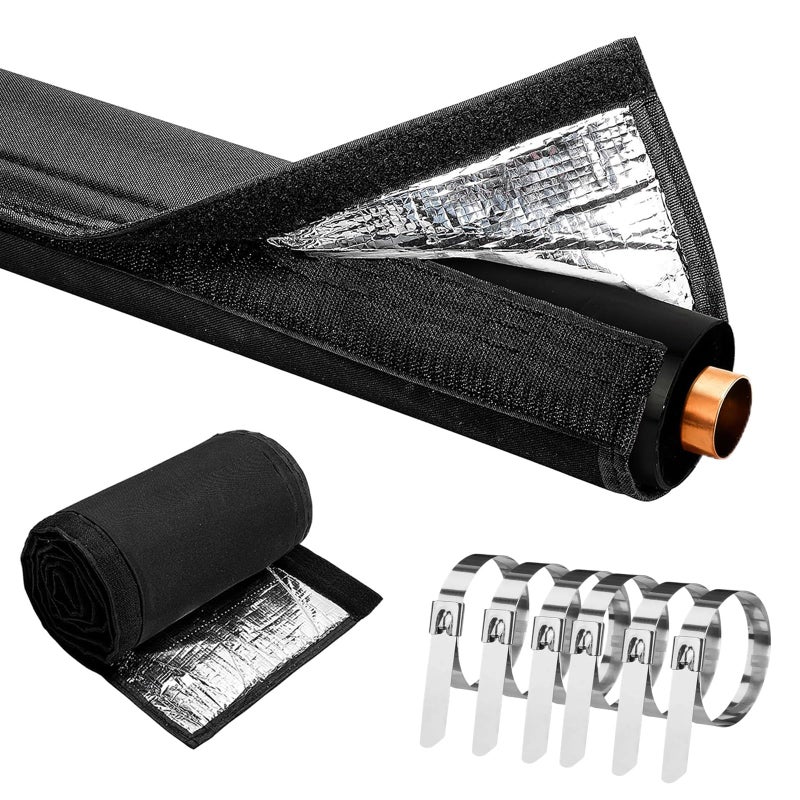 ZEHYRNE (1 Pack) 3-Layer AC Line Insulation Cover, 72x10.2in Freeze Proof Canvas HVAC Copper Pipe Insulation for Outdoor, 900D Thicken Tube Wrap for Mini Split, Heat Pump Pipe - Prevents Condensation - Image 1