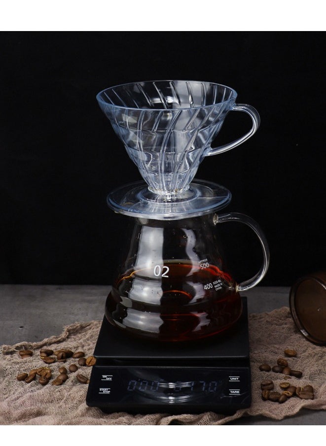 RANK - Drip Set V60 Coffee Machine Consisting Of Funnel And Glass Server - Image 1