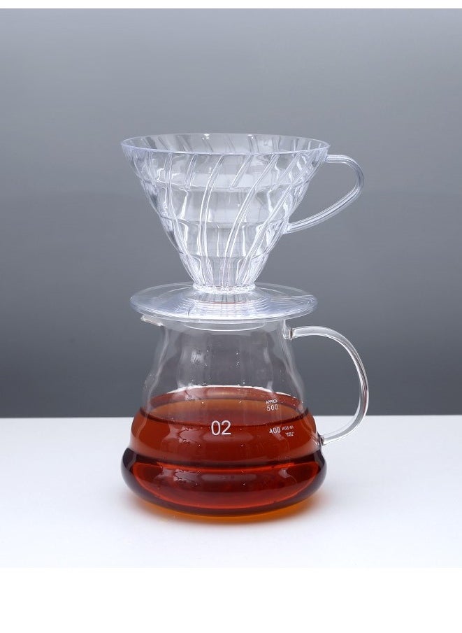 RANK - Drip Set V60 Coffee Machine Consisting Of Funnel And Glass Server - Image 1