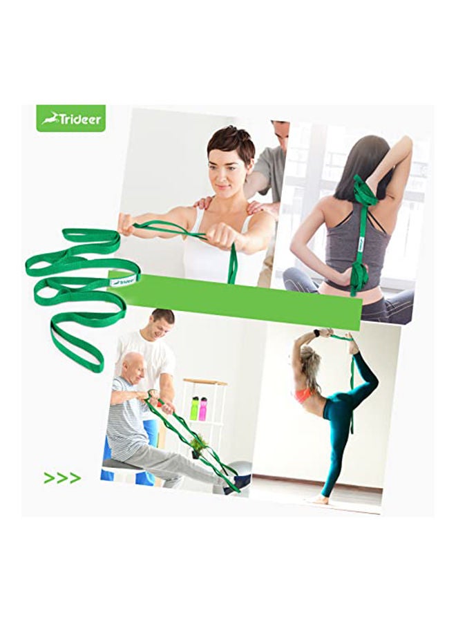 10 Loop Stretching Strap Yoga Strap For Physical Therapy - Women And Men