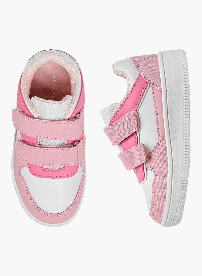 فلورا بيلا من شو إكسبرس سنيكرز بناتي بألواح وإغلاق بشريط لاصق