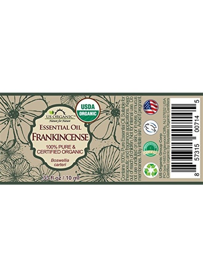 US Organic 100% Pure Frankincense (Boswellia Carteri) Essential Oil - USDA Certified Organic, Use Topically or in Diffuser - Perfect for Yoga or Meditation (10 ml) - Image 2
