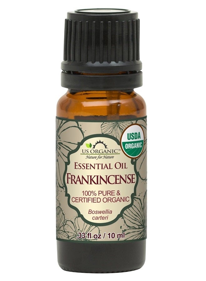 US Organic 100% Pure Frankincense (Boswellia Carteri) Essential Oil - USDA Certified Organic, Use Topically or in Diffuser - Perfect for Yoga or Meditation (10 ml) - Image 1