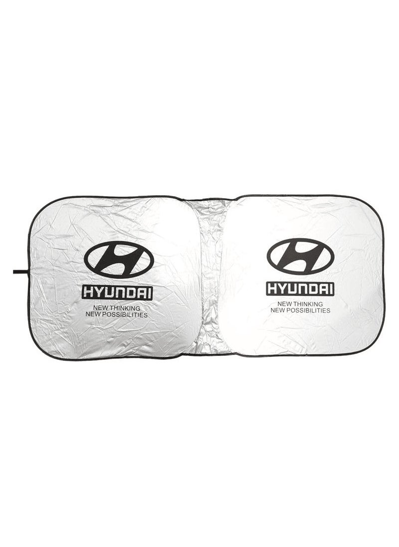 HYUNDAI Buy 2 Pcs Car Seat Cover Windshield Car Sunshade Get Free Metal Car Keychain  - Image 4