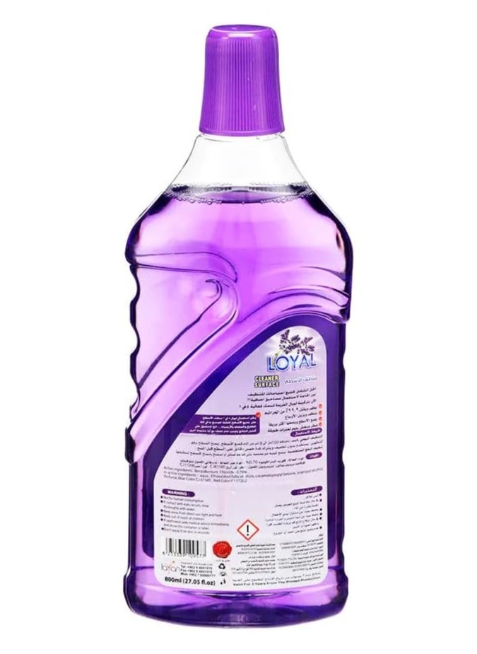 Generic Loyal Surface Cleaner Liquid, Lavender & Jasmine, Red, 800ml