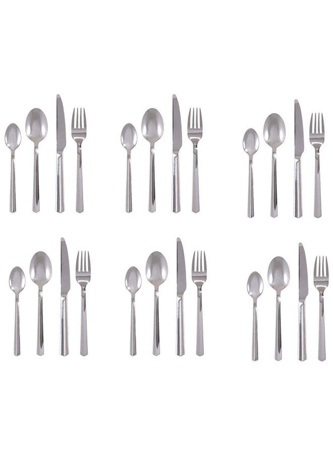 Winsor 24-Piece Stainless Steel Cutlery Set With Stand WR7000-24 