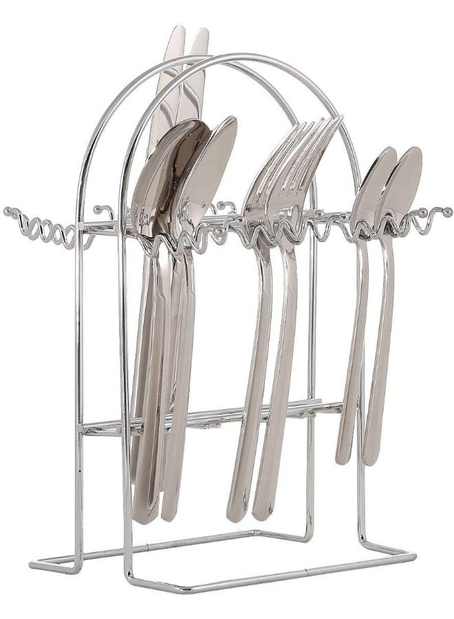 Winsor طقم أدوات مائدة من الفولاذ المقاوم للصدأ 24 قطعة مع قاعدة WR7000-24 - Image 4