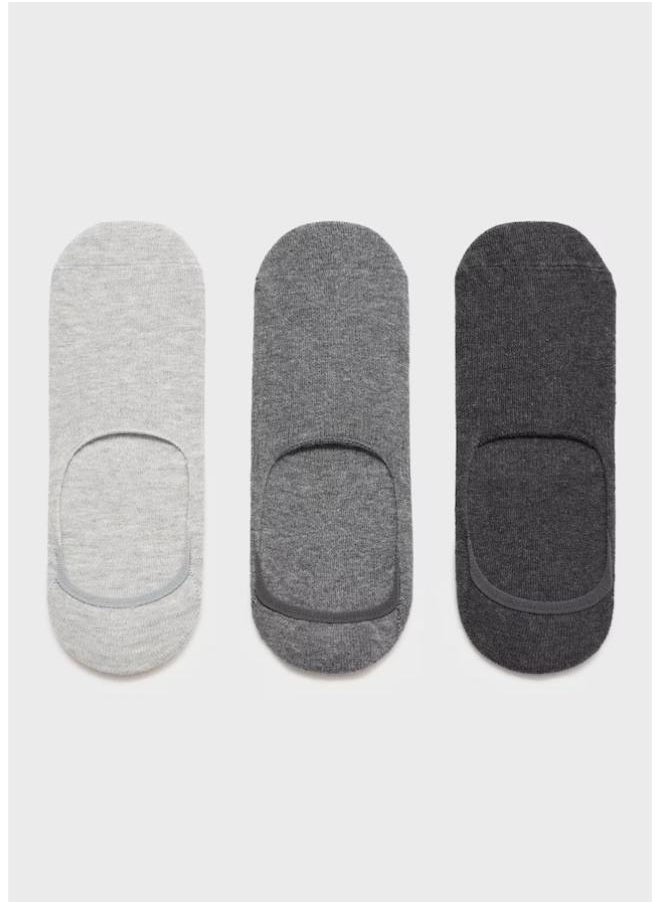 Mango Man 3 Pack Ankle Socks  - Image 1