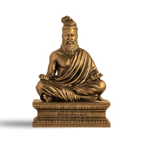 SILAII Thiruvalluvar Sculpture - 6 Inch, Antique Bronze Colour - Image 1