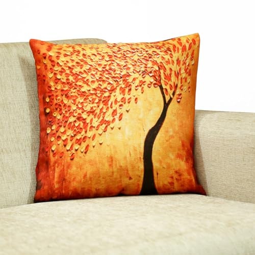 Belive-Me Digital Print Jute Cushion Covers Set of 2 Pieces (24 inch x 24 inch / 60 x 60cm, Multicolor) - Image 4
