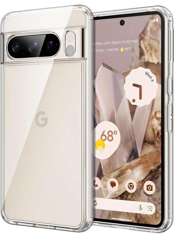 جي تيك جراب لهاتف Google Pixel 8 Pro مقاس 6.7 بوصة 2023، جراب واقٍ مقاوم للصدمات غير قابل للاصفرار ومضاد للخدش وظهر صلب شفاف من مادة البولي كربونات - Image 1