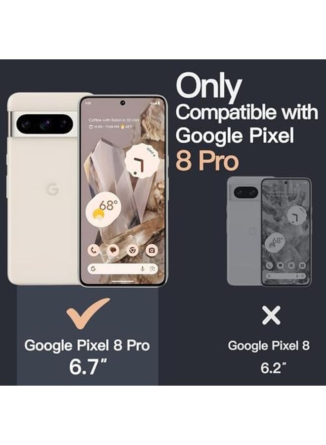 جي تيك جراب لهاتف Google Pixel 8 Pro مقاس 6.7 بوصة 2023، جراب واقٍ مقاوم للصدمات غير قابل للاصفرار ومضاد للخدش وظهر صلب شفاف من مادة البولي كربونات - Image 2