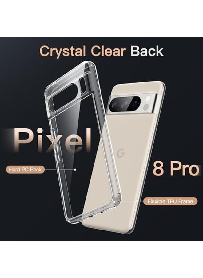 جي تيك جراب لهاتف Google Pixel 8 Pro مقاس 6.7 بوصة 2023، جراب واقٍ مقاوم للصدمات غير قابل للاصفرار ومضاد للخدش وظهر صلب شفاف من مادة البولي كربونات - Image 3
