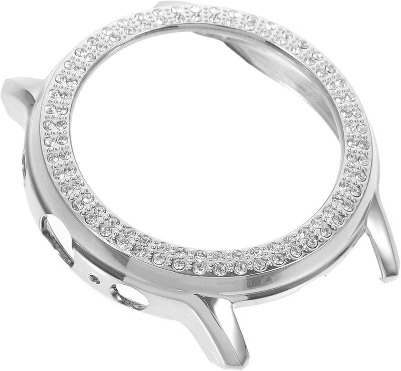 Elegant Rhinestone Watch Protective Case Silver 4 4x4 4 Cm Scratch Resistant Cover - Image 1