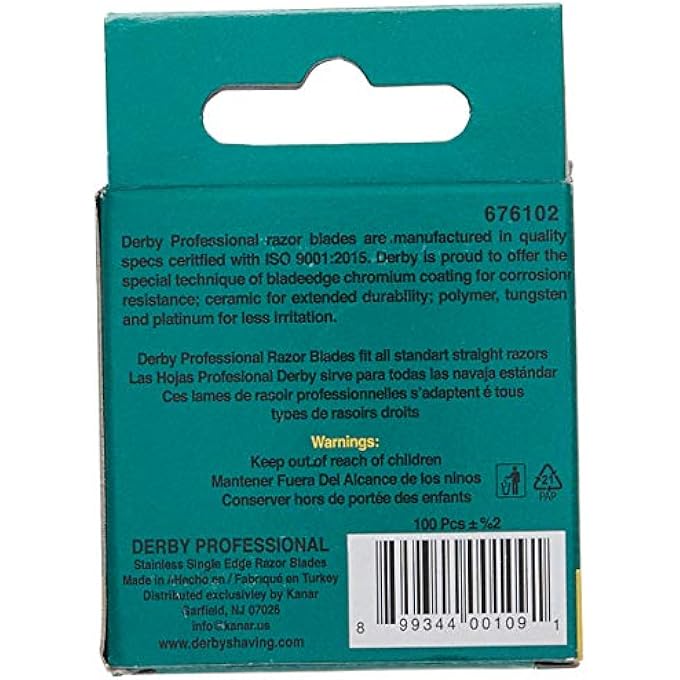 Derby 100 Professional Single Edge Razor Blades - Image 3