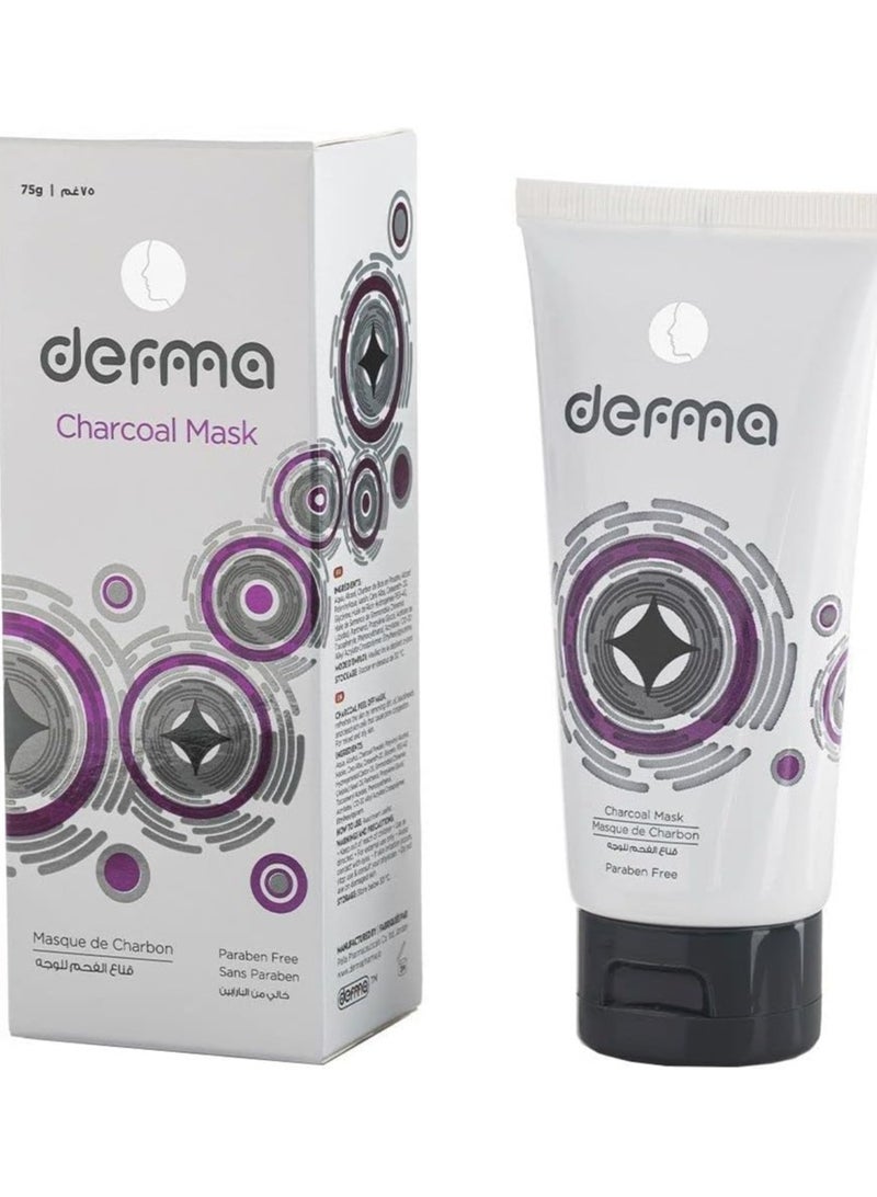 Derma charcoal Mask , 75G
