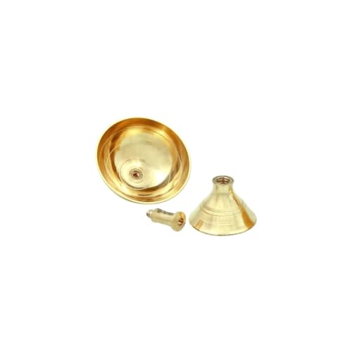Neoteric Indian Classic Traditional Nandha Vilakku Oval Brass Diya | Gold Pooja Oil Lamp for Temple, Prayer Room, & Festivals | Spiritual Decoration | Durable & Elegant | Pack of 4 - Image 5