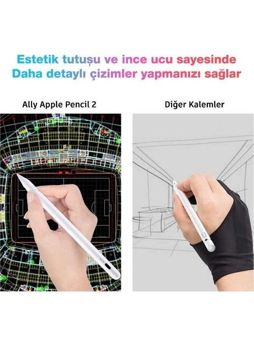 Coofbe - Apple Pencil 2nd Generation iPad Mini 5th Generation Compatible Capacitive Stylus Pen, Active Version iPhone, iPad Touch Pen - Image 1