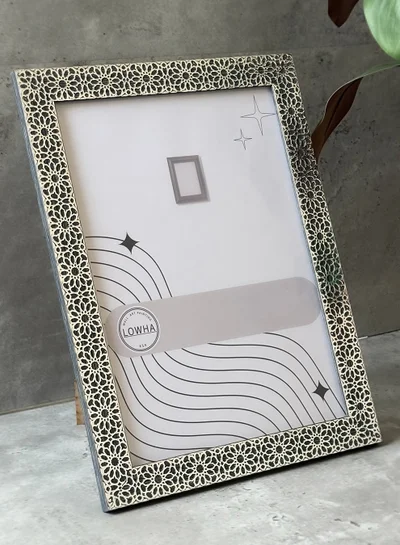 LOWHA Ornate Tabletop Picture Photo Frame with MDF Backing Includes Built-in Stand and Acrylic Front