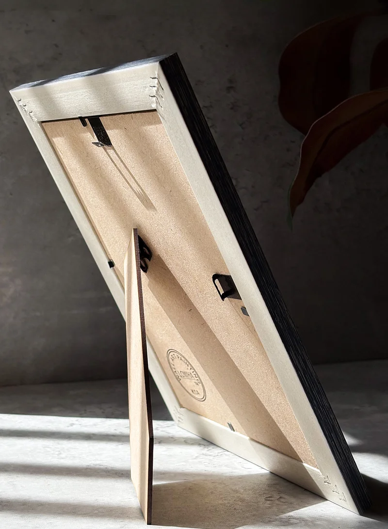 LOWHA Ornate Tabletop Picture Photo Frame with MDF Backing Includes Built-in Stand and Acrylic Front