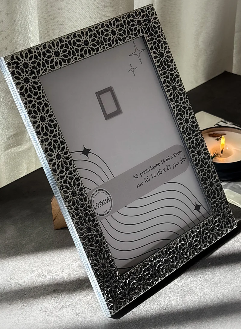 LOWHA Ornate Tabletop Picture Photo Frame with MDF Backing Includes Built-in Stand and Acrylic Front