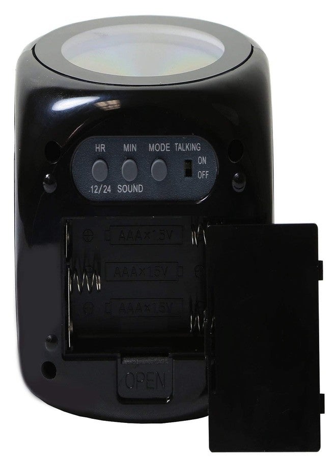 Twaraa of World Digital LCD Projector Alarm Clock Wall Projection LCD Screen Snooze Alarm Display Time Voice Alarm LED Back Light - Image 3