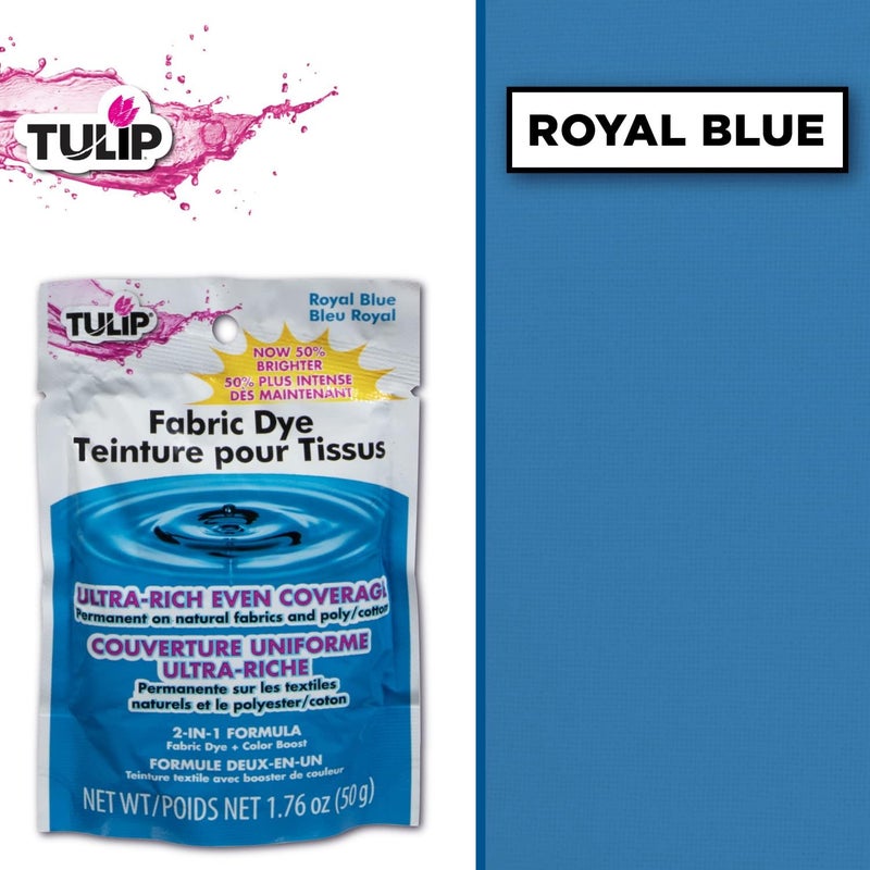 Tulip Permanent Fabric Dye Powder, Hot Dye Method for Vibrancy, Long-Lasting Color, Royal Blue - Image 4