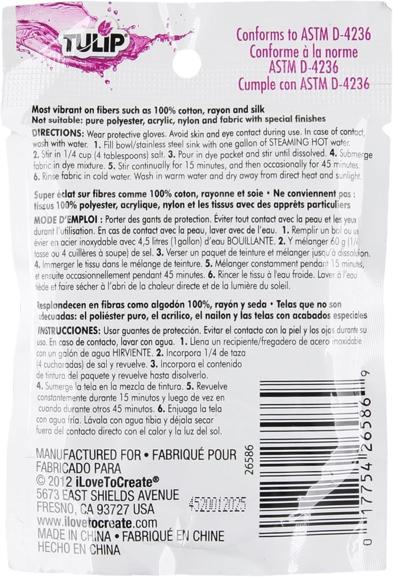 Tulip Permanent Fabric Dye Powder, Hot Dye Method for Vibrancy, Long-Lasting Color, Royal Blue - Image 2