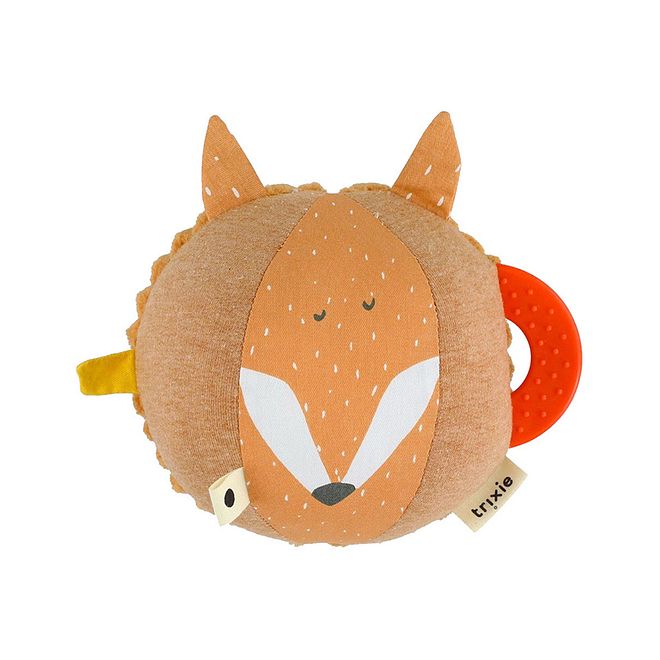 Trixie Mr. Fox Orange Activity Ball for Babies, Soothing Sleep Aid, Teether, Cotton & Polyester, 18x20cm - Image 1