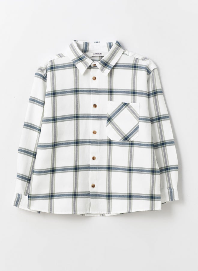 LC WAIKIKI Comfortable Fit Plaid Boy Shirt - Image 1