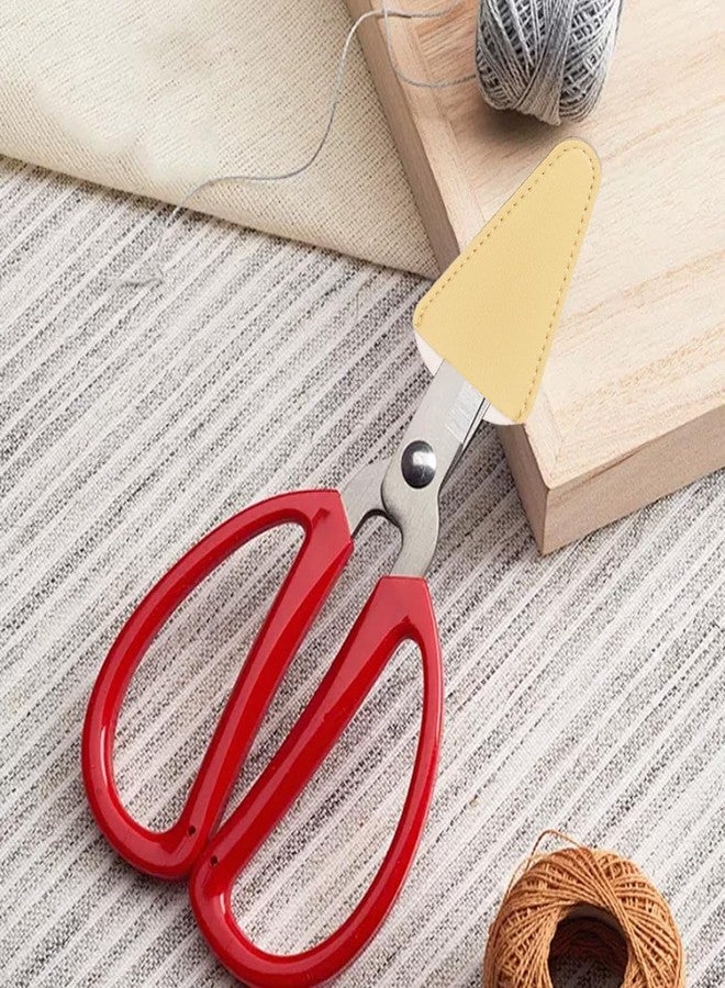 KuuGuu 16 PCS Scissor Tip Covers Sewing Scissor Sheath Cover Safety Synthetic Leather Sheath Scissors Protector - Image 5