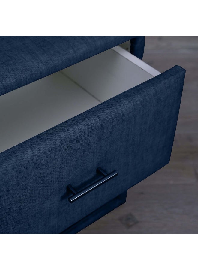 Pan Home Emirates Single Drawer Night Stand-Chanel~Navy Blue  - Image 2
