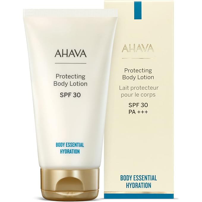 AHAVA . Protecting Body Lotion SPF30 - Ideal body lotion for sun exposure, lightweight, saturated & providing Broad Spectrum high UVAB protection, Anti-Aging (antioxidant), with Osmoter, 5.1 Fl.Oz - Image 2