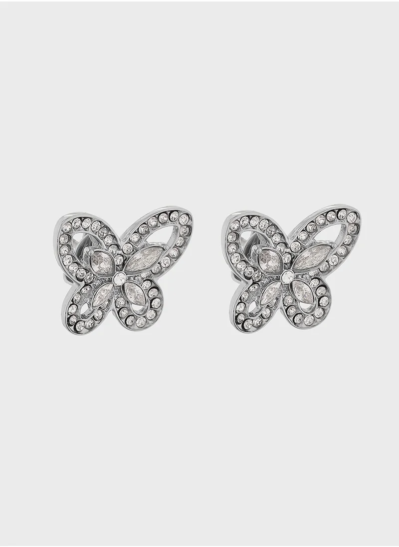 GUESS Lily Butterfly Stud Earrings