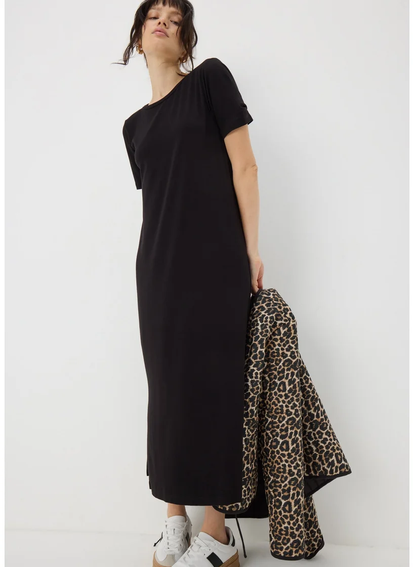 Matalan Black T-Shirt Midi Dress