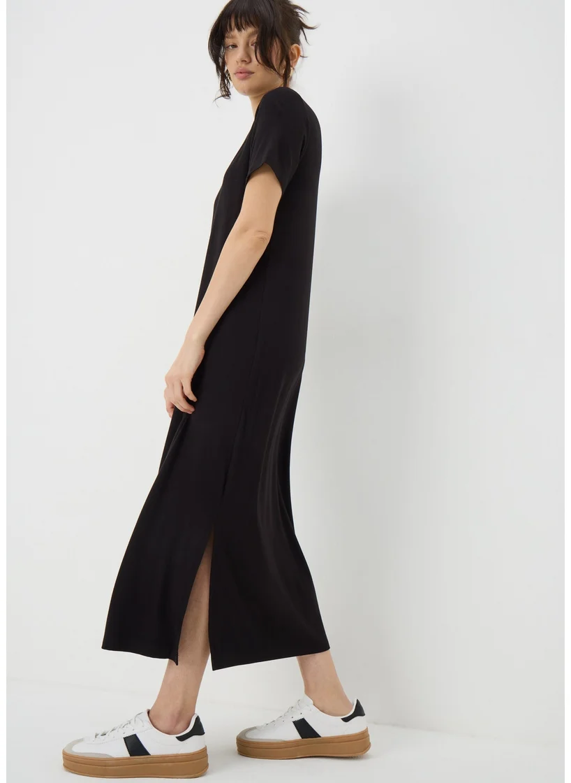 Matalan Black T-Shirt Midi Dress
