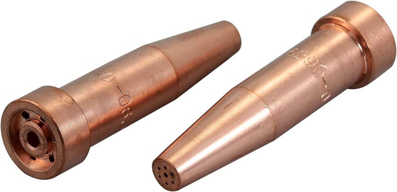 RIVERWELD رؤوس قطع الأسيتيلين 6290 الحجم 0 و 6290-0 لشفاط الأكسجين أوكسى أوكسى وقود مصنوعة من النحاس عبوة من 2 - Image 1