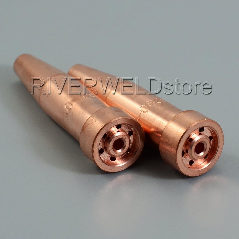 RIVERWELD رؤوس قطع الأسيتيلين 6290 الحجم 0 و 6290-0 لشفاط الأكسجين أوكسى أوكسى وقود مصنوعة من النحاس عبوة من 2 - Image 4