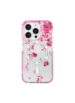 Ted Baker iPhone 15 Pro Antishock & Magsafe Case - Scattered Flowers  - Image 1