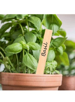KASTWAVE Plant Marker Wooden Plant Tags Waterproof, Nursery Garden Labels, Plant Garden Place Card, Markers Eco-Friendly Plant Sign Stakes Sticks  - Image 2