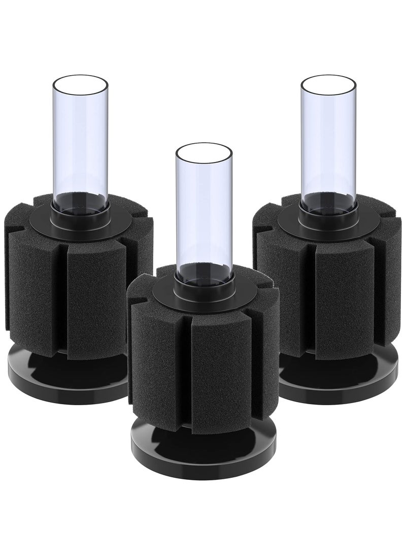 NajmStyle 3 Pack Aquarium Sponge Filter Quiet Betta Fry Shrimp and Small Fish Foam Filter for Tiny Fish Tank up to 10-60 Gallon - Image 1