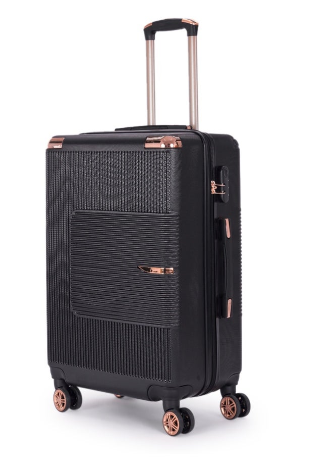 ليمرا طقم شنط سفر مكون من 6 حقائب أمتعة لون أسود بمقاس 32"/28"/24"/20"/15"/12 انش  - Image 4